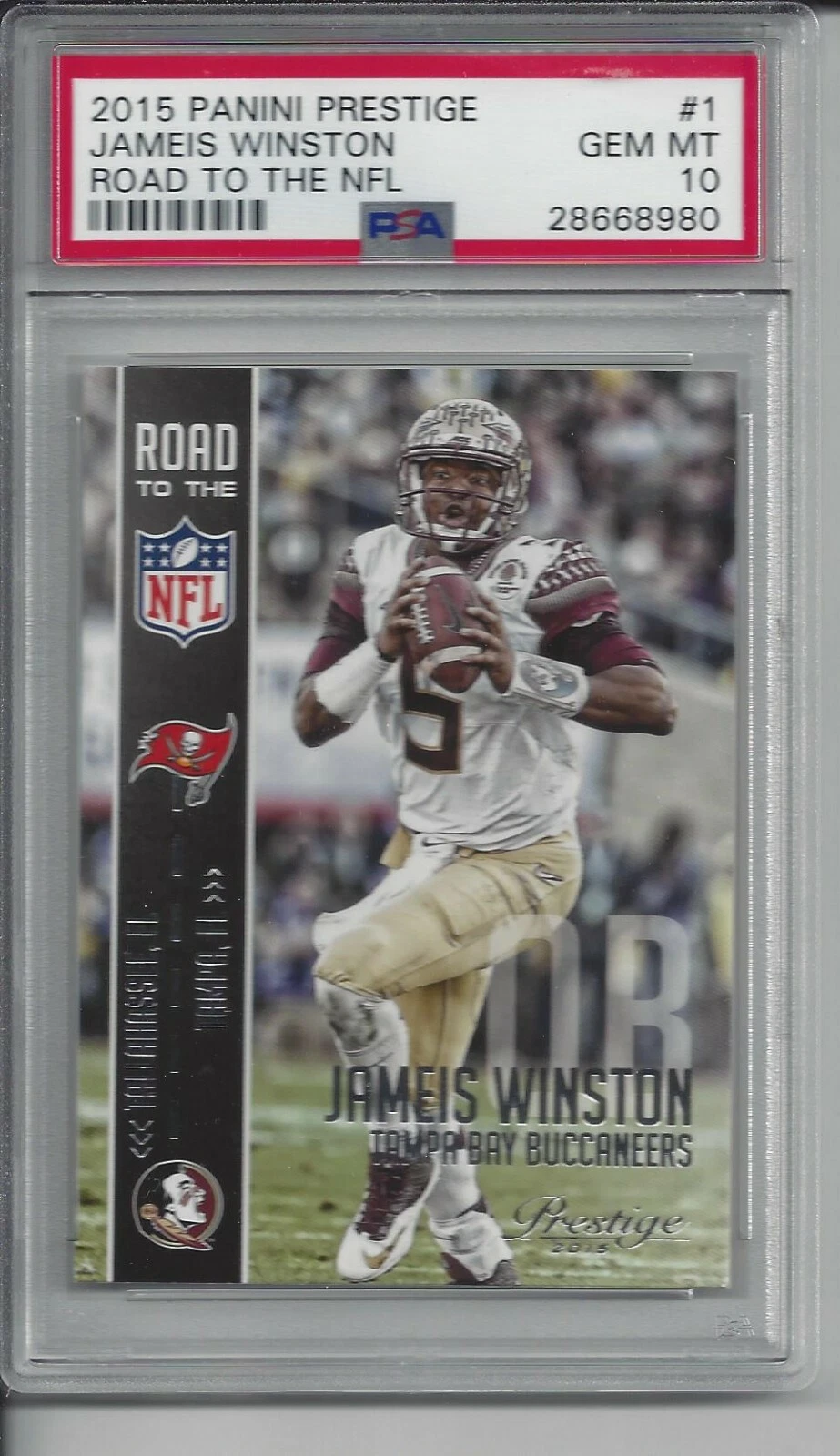 Jameis Winston Panini Prestige Road to the NFL #1 Base