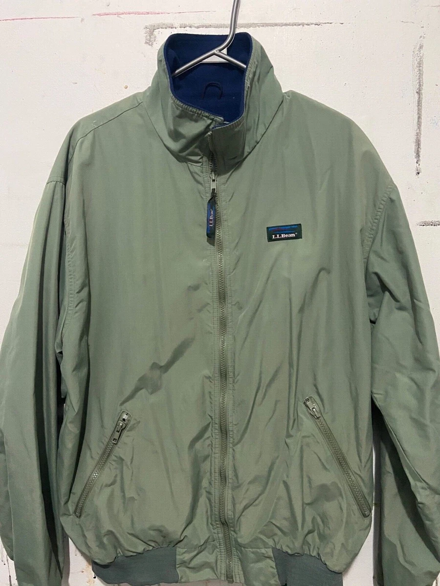 LL BEAN VINTAGE LIGHT GREEN JACKET THREE SEASONS. GOOD CONDITION