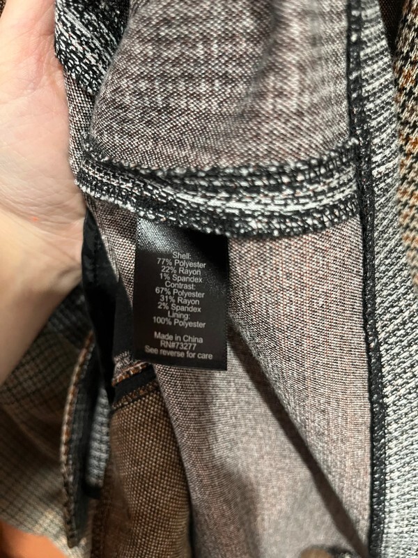 SO Spliced Patchwork Blazer Jacket Plaid - image 4