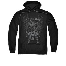 SUPERMAN STEEL Licensed Adult Pullover Hooded Sweatshirt Hoodie SM-3XL