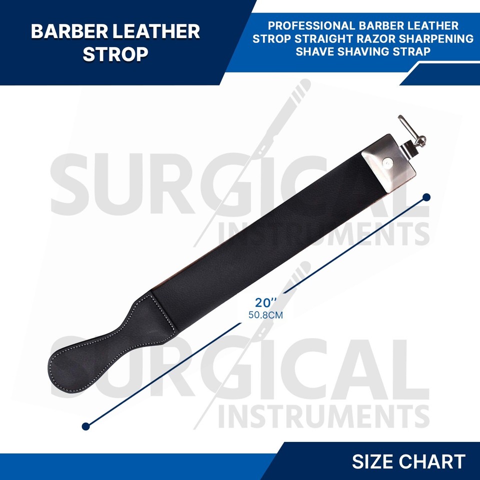 Professional Barber Leather Strop Straight Razor Sharpening Shave ...