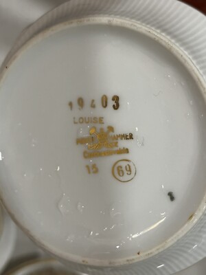 ピルケンハマー (Pirkenhammer) 陶磁器 食器セット Vintage PIRKEN HAMMER Czechoslovakia “Louise” Gold Tea Set | eBay