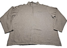 Columbia Men  s Pullover Sweatshirt 1/4 Zip - Gray, Size XL