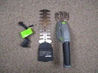 Earthwise Cordless Rechargeable 2-in-1 Shrub Shear and Hedge Trimmer Combo
