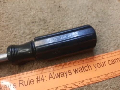 NEW USA (NOS) Craftsman 1/4" Black Hex Magnetic Bit Holder Spinner Handle 43373 - Picture 3 of 4