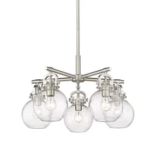 Innovations Lighting 410-5CR-16-26 Newton Sphere Chandelier - Nickel