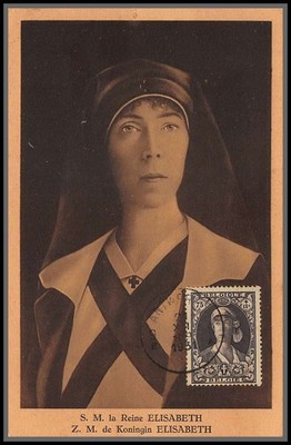56724 No. 329 TB Queen Elizabeth 21/11/1931 Belgium Maximum Card (c