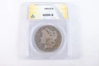 NobleSpirit Morgan SILVER Dollar 1893-S ANACS Good 6 - KING OF KEY DATES