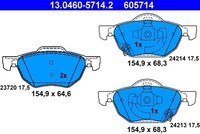 Bremsbelagsatz Scheibenbremse ATE 13.0460-5714.2 (1Satz-1Stk)