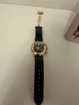 Versace Reve Gold Chronograph Medusa Watch VAJ121514251775 leather strap