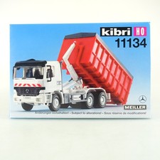 Kibri H0 11134 Bausatz MB ACTROS 3 Achs Container Abrollhaken ungebaut in OVP