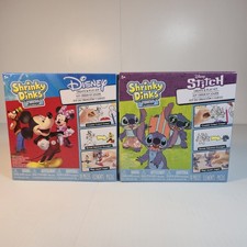 Shrinky Dinks Junior Create  Play Kits lot of 2 - Stitch, Goofy, Mickey Mouse