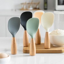 1pc Silicone Non-Stick Cooking Spoon Heat Resistant Kitchen Tool - NEW