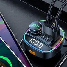 Car Bluetooth FM Transmitter MP3 Player USB Auto Fast Charger Adapter
