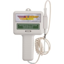 PH Cl2 Level Meter Water Testing Tool for Swimming Pool Grey PVC Material