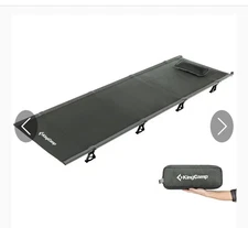 KingCamp Folding Portable Camping Ultra Light Camping Cot (Open Box)