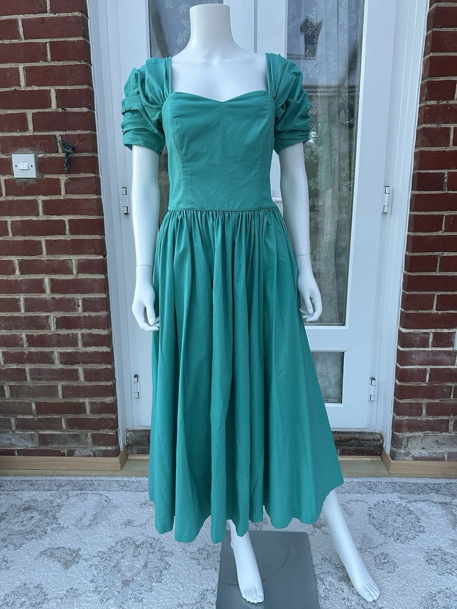 white christmas dresses 1980's Red Taffeta Cocktail Dress with Side Drape -size 8 – Sophia's Gallery