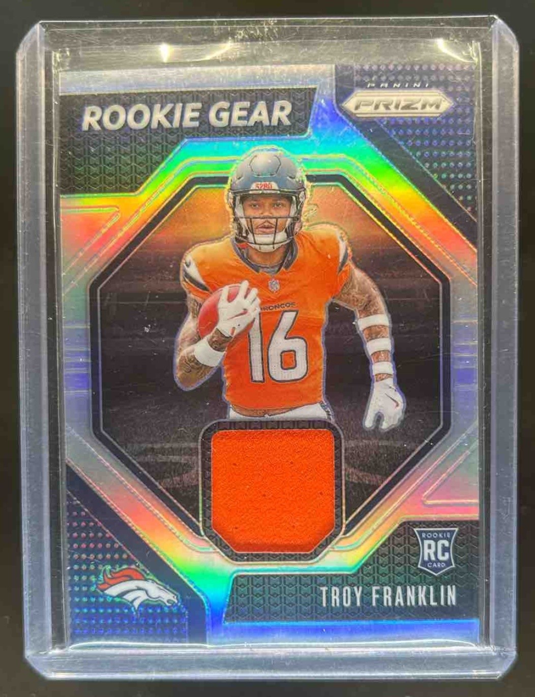 2024 Prizm Troy Franklin Rookie Gear RC Jersey #RG-TN Broncos