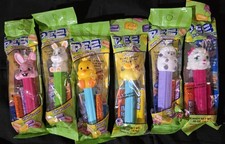 Lot Of 6 Pez Dispensers - Easter Spring Bunnies  Chicks