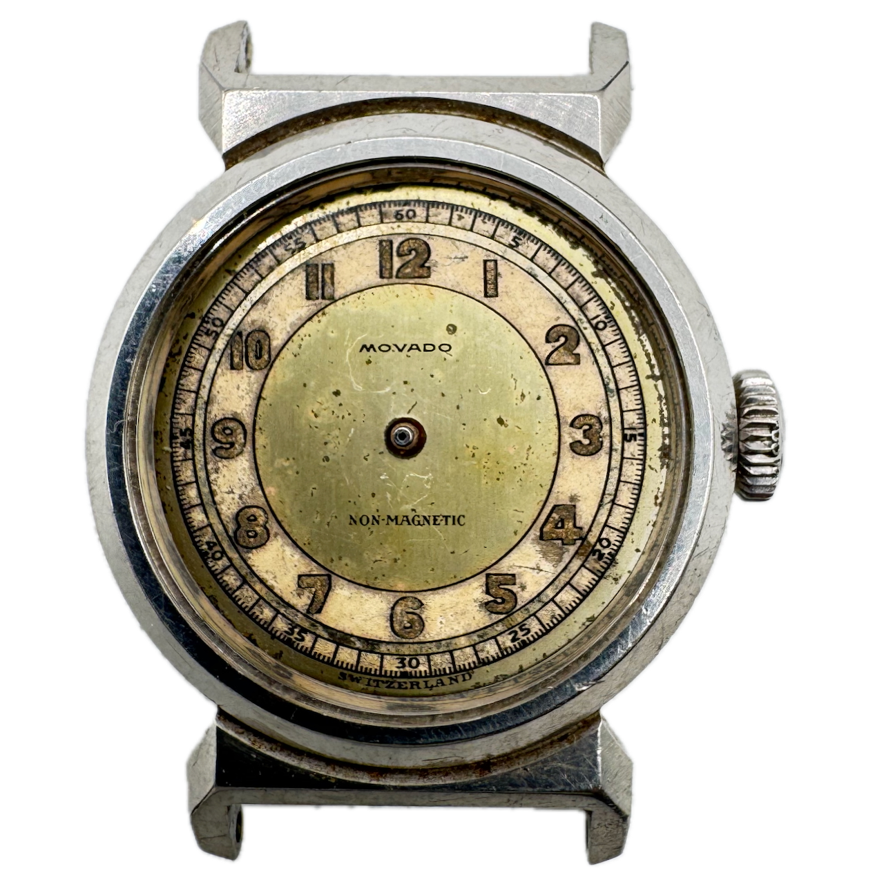 Vintage 28.5mm Movado Acvatic Men's Mechanical Wristwatch 150MN Steel fParts