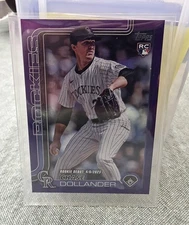 2025 Topps Update Series - Rookie Debut Chase Dollander #US259 Purple Holifoil