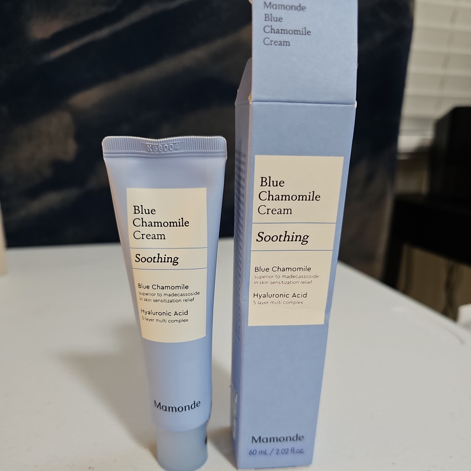 Mamonde Blue Chamomile Soothing Cream with Hyaluronic Acid 60ml