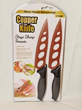 Tekno Copper Kitchen Knife Knives 2-Pack Brand New Sealed