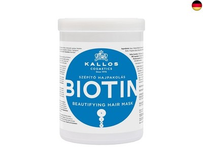 Kallos Cosmetics KJMN Biotin Haarmaske für dünnes und brüchiges Haar. Reduziert 