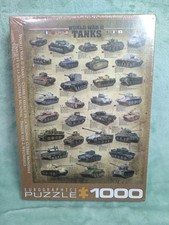 World War II Tanks Eurographics 1000 Piece Puzzle - New Sealed Made in the USA