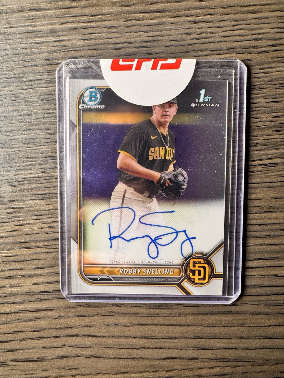 2022 Bowman Draft Robby Snelling Auto! 🔥 Chrome 1st!  CDA-RS Marlins