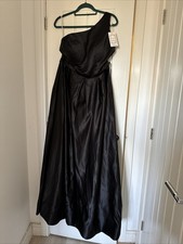 Black Wedding Dress Party Prom Occasion Size L Adjustable MildApril