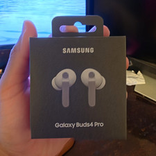 Samsung Galaxy Buds4 Pro Bluetooth In-Ear Earbuds w/ ANC, Ambient, White