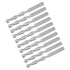 10pcs Spiral End Mill CNC Router Bit 1/8" Shank 3.175mm x 22mm Up Cut 2 Flutes