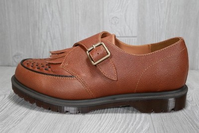 New Dr. Doc Martens Ramsey Monk KLT Brown Leather Creepers Men's