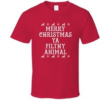 Home Alone film t-shirt Merry Christmas you filthy animal funny movie shirts
