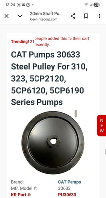 #ad Cat Pumps 30633 Pulley w Key View Pictures For Compatibility List $27.99