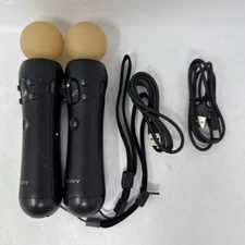 Lot Of 2 Sony PlayStation 3 4 Move Motion Controllers - CECH-ZCM1M PS3 PS4 VR