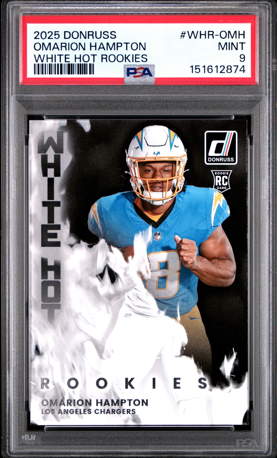 Omarion Hampton Panini Donruss White Hot Rookies #WHROMH Base
