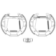 Bremsbackensatz hinten für Skoda Fabia 2 542 545 3 NJ3 NJ5 | 24368548