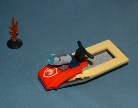 CITY, FIRE SETS 4427 ATV / 60000 MOTORCYCLE / 30368 WATER SCOOTER - LEGO - USED