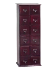 Leslie Dame CD-228W Library Design Multi Media Storage Cabinet CHERRY New!
