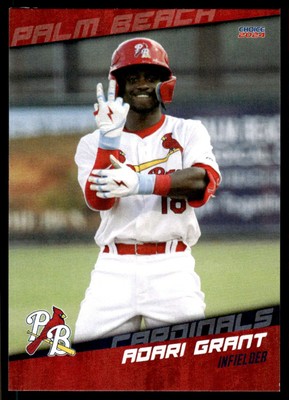2024 Adari Grant MiLB Rookie Minor League Card Palm Beach Cardinals