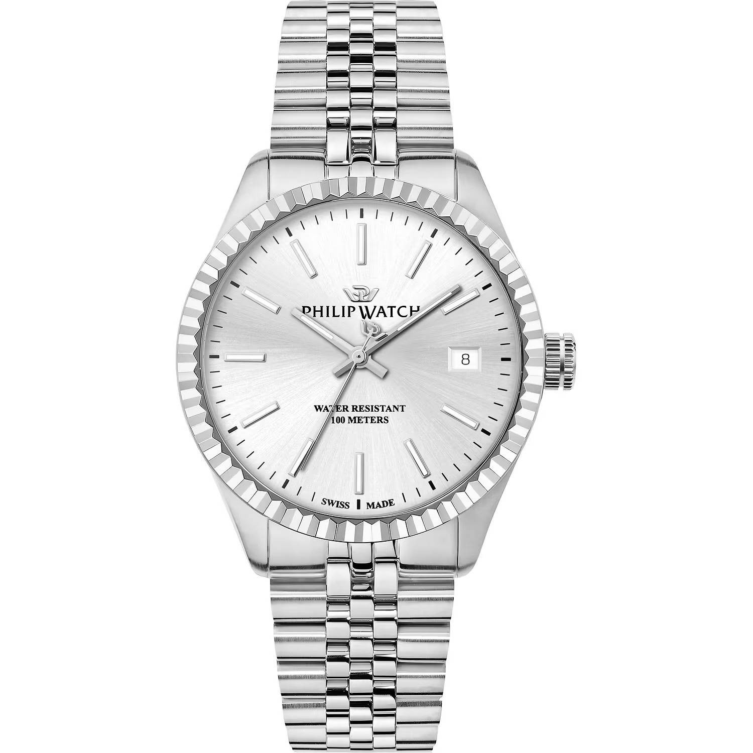 Orologio Philip Watch Caribe Urban R8253227001 uomo Silver 39mm Acciaio Jubilee