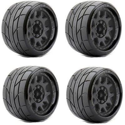 Powerhobby 1/8 SGT 3.8 Super Sonic Belted Mounted Tires (4) 17mm 1/2'' Offset
