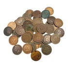 47 Indian Head Small Cent Pennies Circulated Low Grade Cull Lot BN
