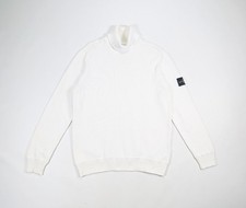 Maglione Stone Island panna collo tartaruga maglia misto cotone taglia XL