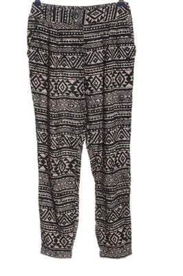 FOREVER 21 Pantalón abombado Mujeres Pantalón Talla EU 36 blanco puro-negro - Imagen 1 de 4