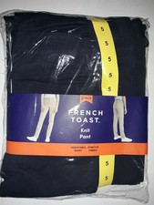 French Toast Girls Knit Pants, Size 5 - NAVY - 2 Pack Kids Youth NEW