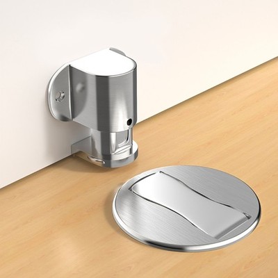 Quiet Windproof Door Stoppers Adjustable Height Strong Aluminum Door Buffer