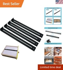Drawer Repair Kit, Furniture Repair Accessories Brackets Middle Mount to Rein...